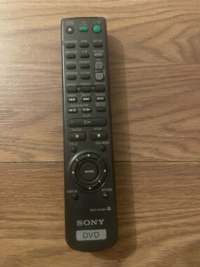 Sony Black Remote Control with Green Buttons - DVD Player Remote